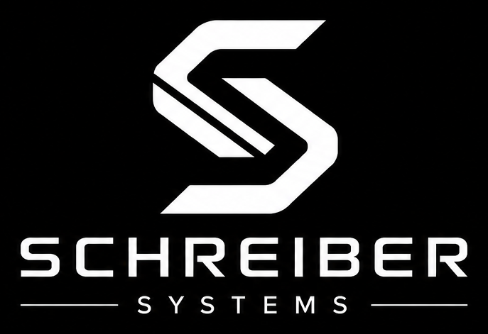 Schreiber Systems – gestapeltes Markenlogo